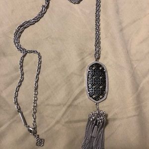 Kendra Scott Rayne Necklace silver/gun metal